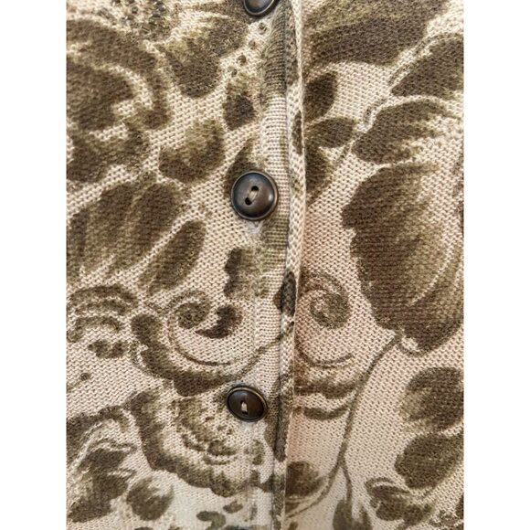 Alfred Dunner Wool Blend PLUS 2X Gold Beaded Button Cardigan 3/4 Sleeves Party - Picture 6 of 12